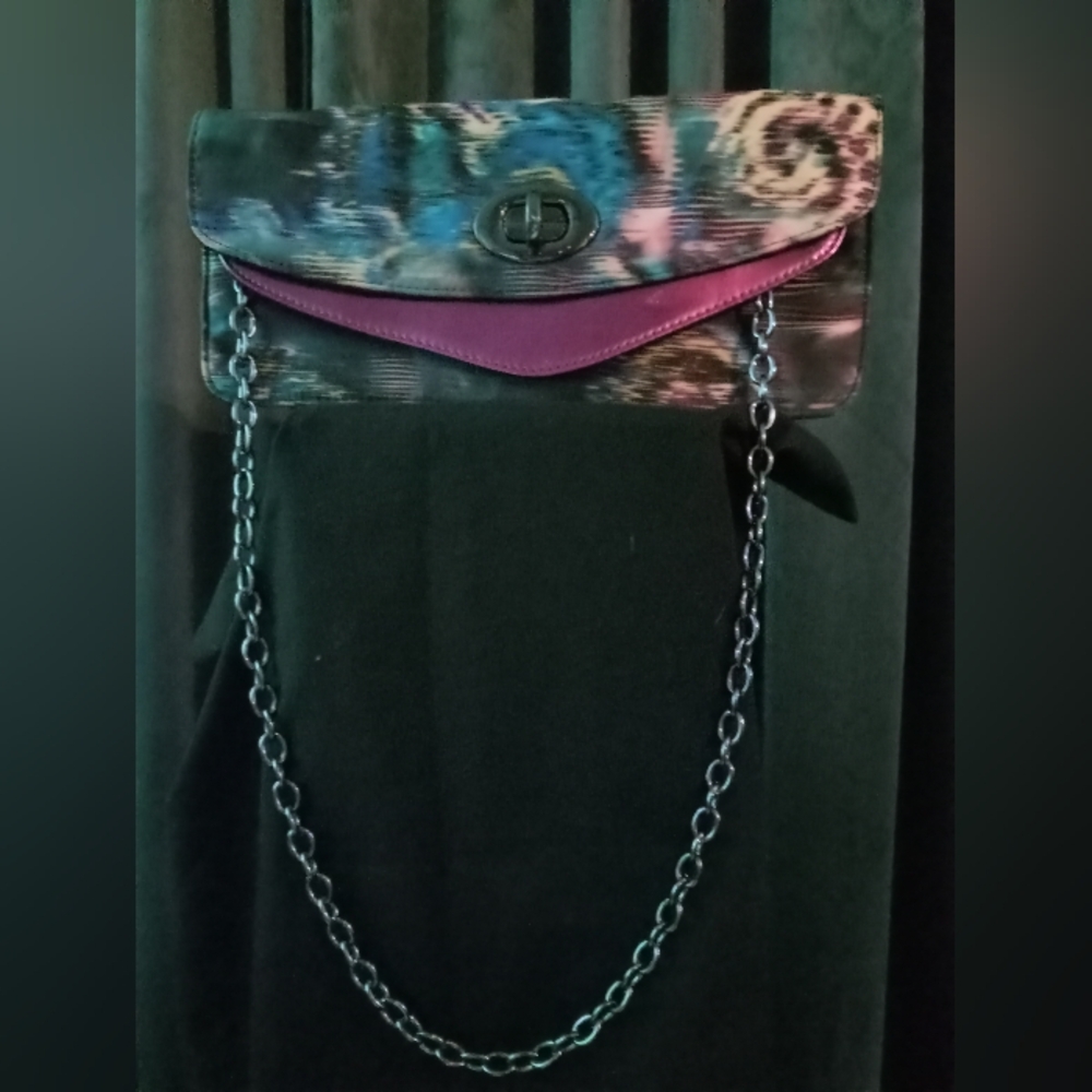 Aldo Multicolor Clutch with Chain Strap